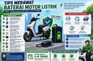 Panduan Lengkap Cara Merawat Baterai Motor Listrik Agar Tidak Cepat Ngedrop